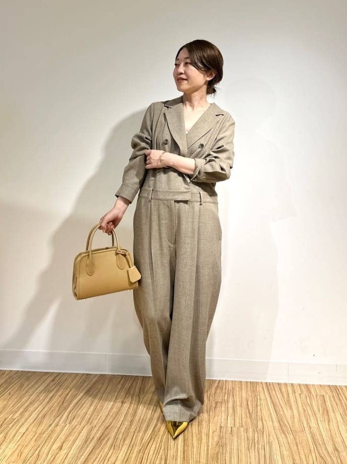 Whim Gazette 【THE PAUSE】テーラーカラージャンプスーツ(THE Whim Gazette 【THE PAUSE】テーラーカラージャンプスーツ(THE