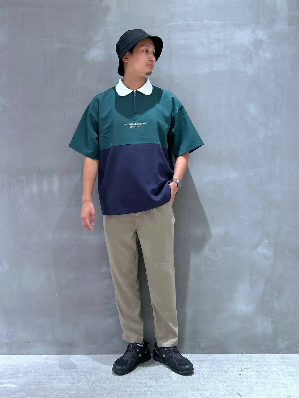 LAKOLEのツイルバケットハットを使ったコーディネートを紹介します。｜Rakuten Fashion(楽天ファッション／旧楽天ブランドアベニュー)4310374