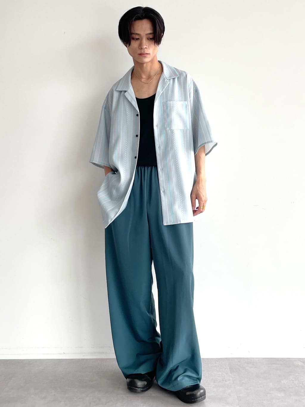 CRAFT STANDARD BOUTIQUEの接触冷感/抗菌防臭/イージーケア /ワイドパンツを使ったコーディネートを紹介します。｜Rakuten Fashion(楽天ファッション／旧楽天ブランドアベニュー)4314921