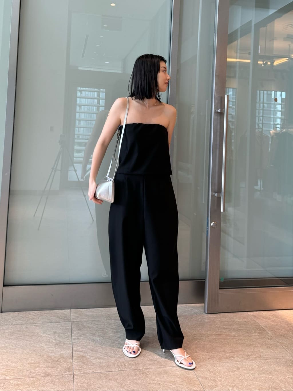 LOEFF ベアトップオールインワン 新品＜LOEFF＞ベアトップ オールインワン