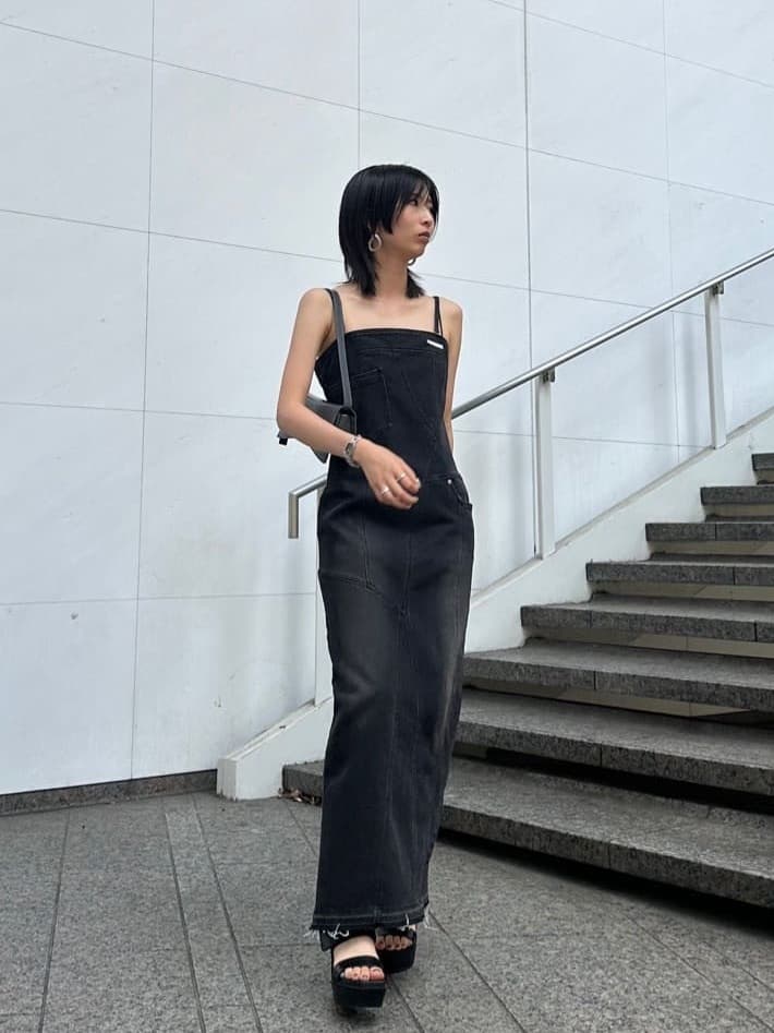 PRANK PROJECTのデニムベアワンピース / Denim Bare Dressを使った 