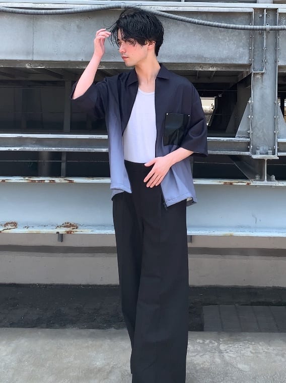 tk.TAKEO KIKUCHIの2WAY 6分袖シャツアウターを使ったコーディネートを紹介します。｜Rakuten Fashion(楽天ファッション／旧楽天ブランドアベニュー)4359618