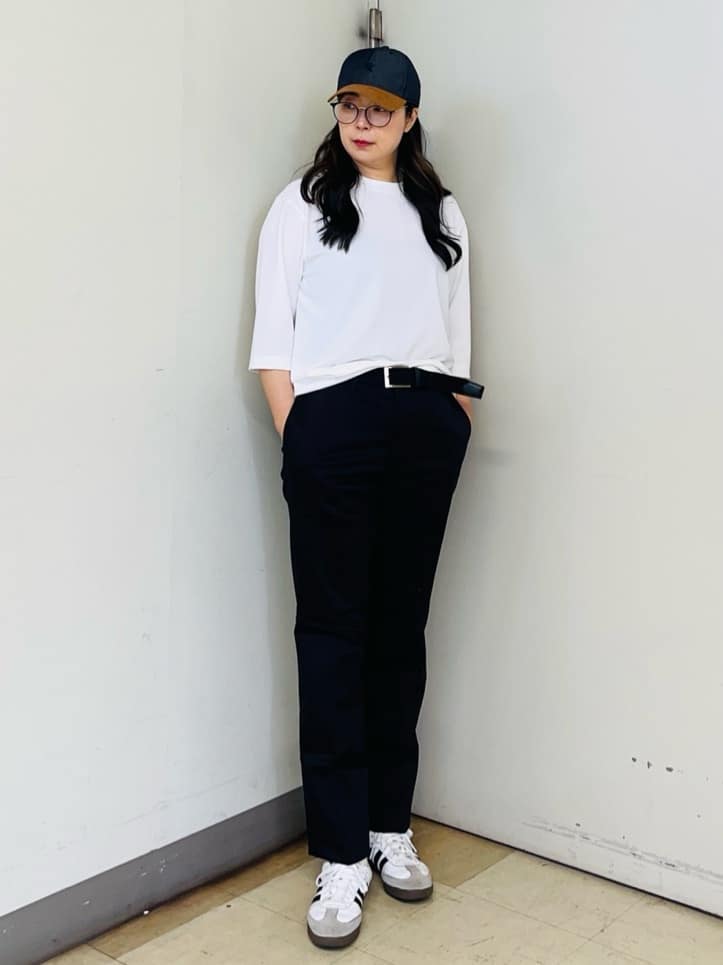 TAKEO KIKUCHIの【接触冷感/Made in JAPAN】七分袖 梨地カットソーを使ったコーディネートを紹介します。｜Rakuten Fashion(楽天ファッション／旧楽天ブランドアベニュー)4367434