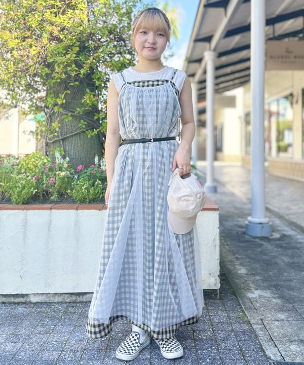 BEAMS OUTLET | ギンガムチェック レイヤード ワンピース | Rakuten