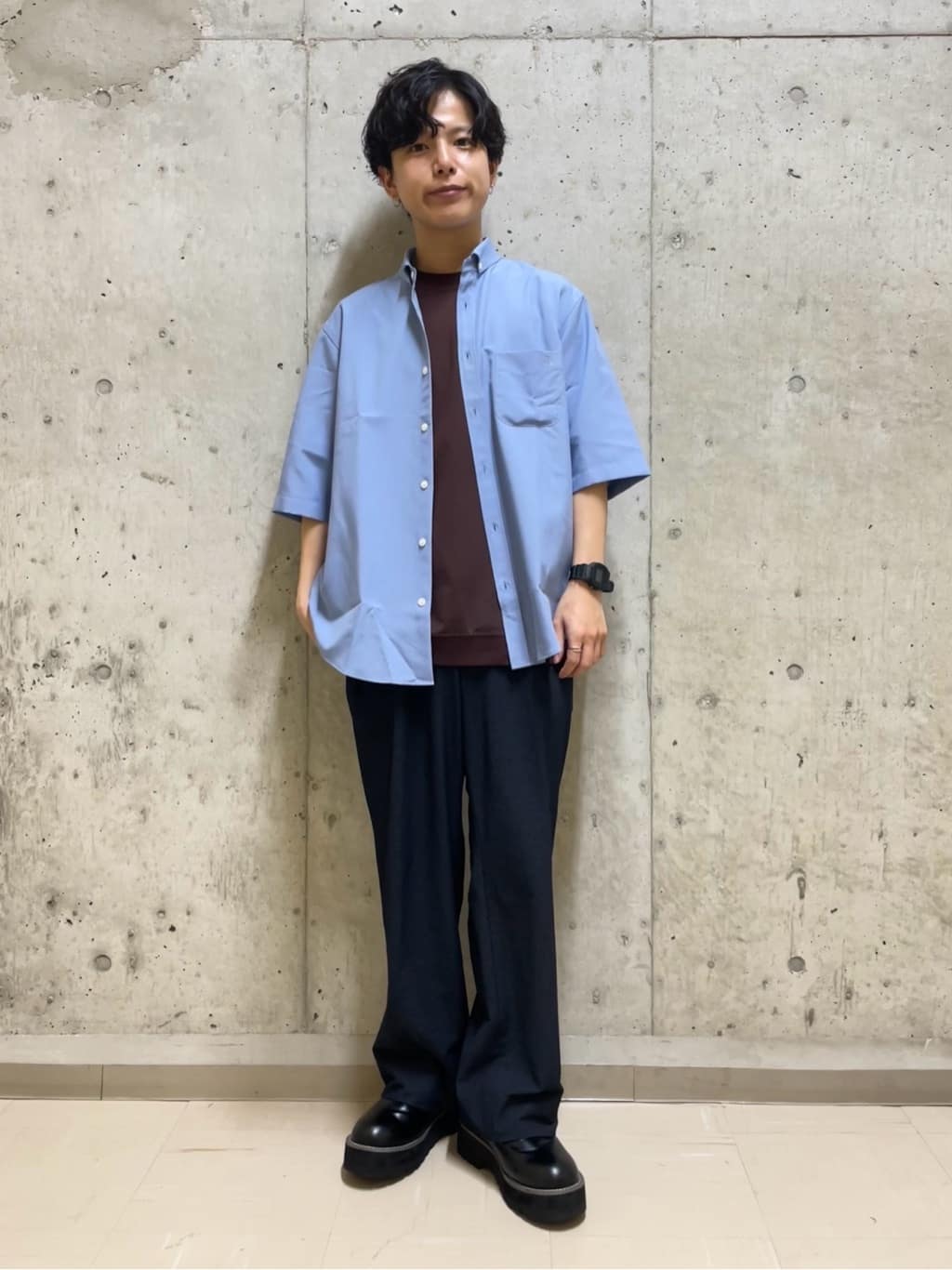 TAKEO KIKUCHIのウェザーチビBD5分袖シャツを使ったコーディネートを紹介します。｜Rakuten Fashion(楽天ファッション／旧楽天ブランドアベニュー)4382616
