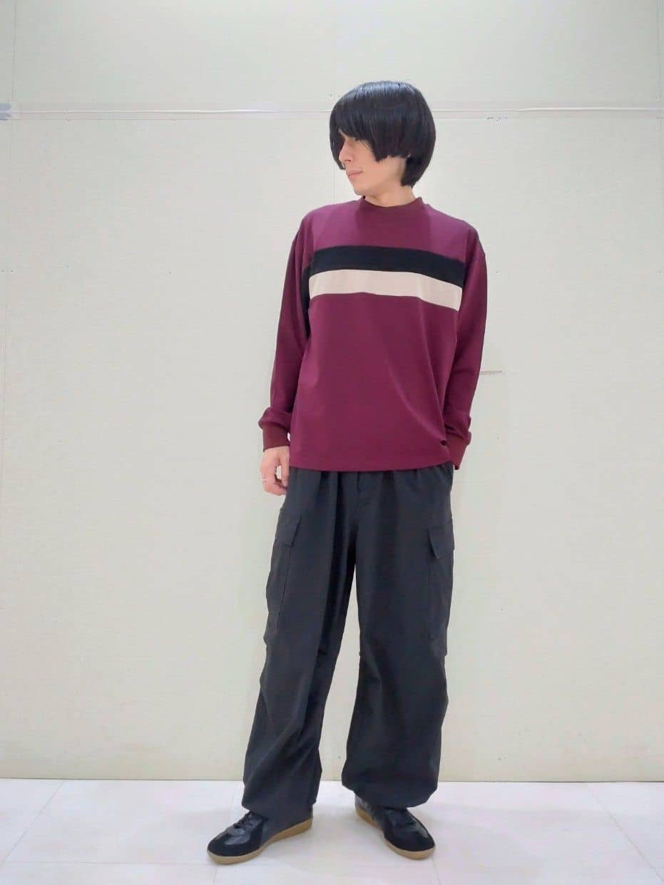 tk.TAKEO KIKUCHIのラインパネルカットソーを使ったコーディネートを紹介します。｜Rakuten Fashion(楽天ファッション／旧楽天ブランドアベニュー)4387010