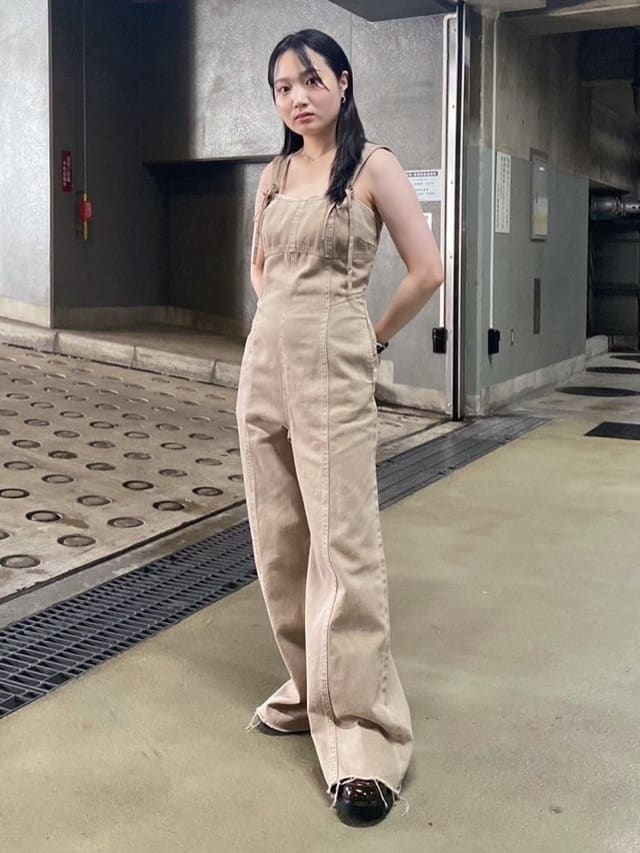 moussy | CORSET STRAP DENIM ジャンプスーツ | Rakuten Fashion(楽天