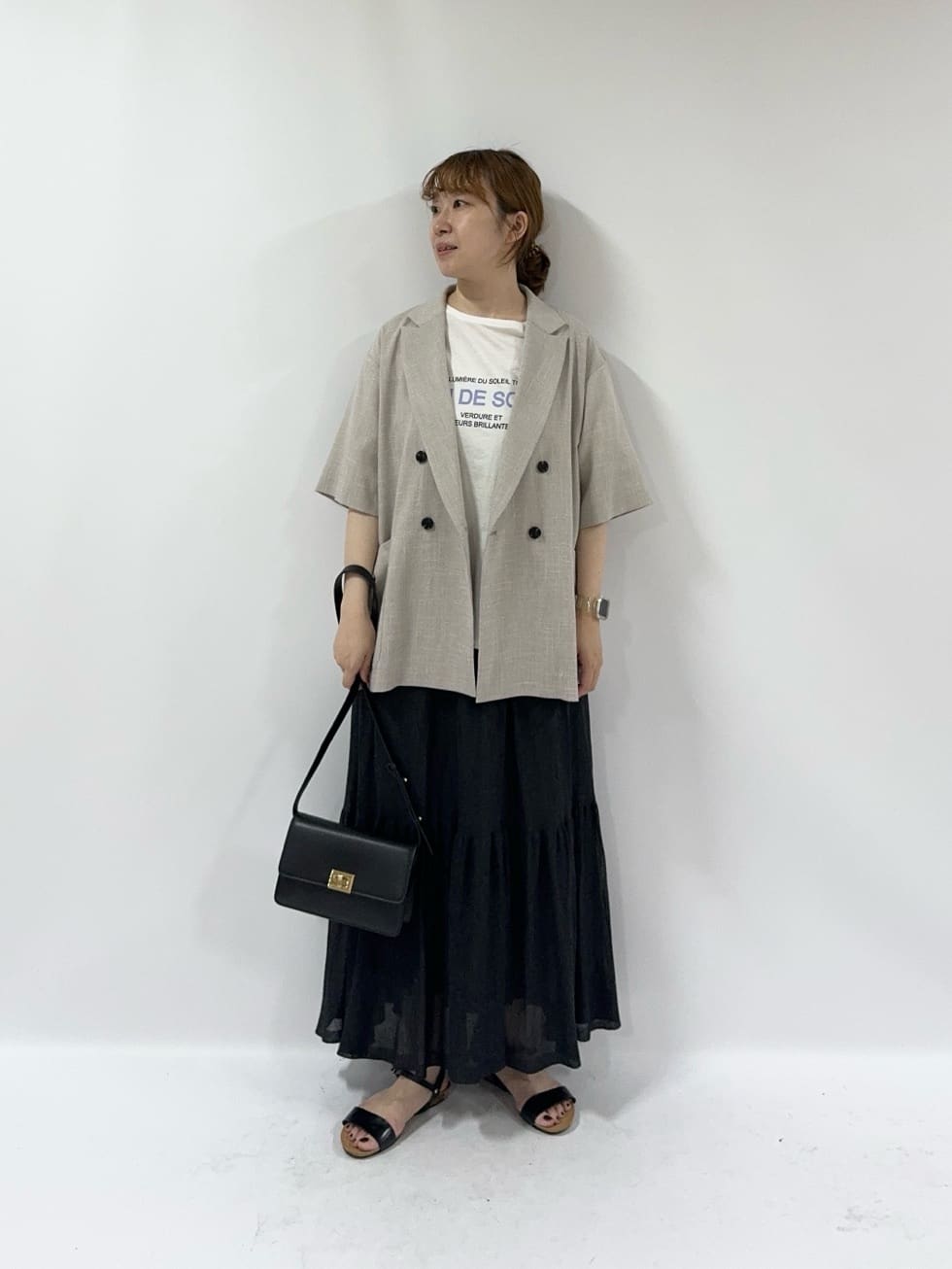 abahouse mavie | 【セットアップ対応】リネンライク半袖ジャケット