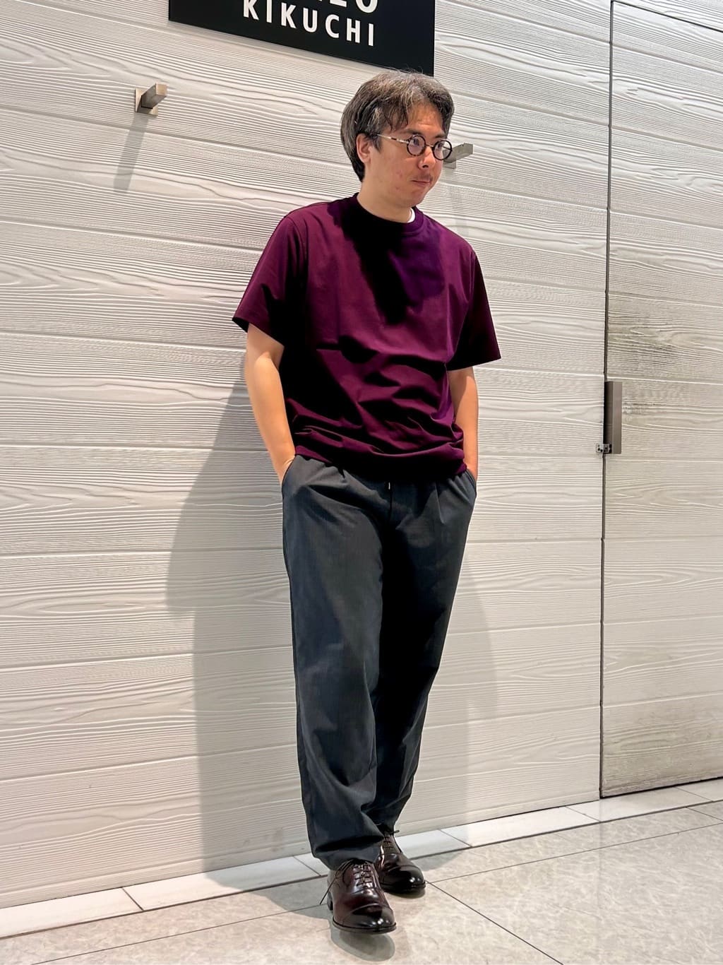 TAKEO KIKUCHIの【抗菌防臭/5サイズ展開】ハイゲージポンチ Tシャツを使ったコーディネートを紹介します。｜Rakuten Fashion(楽天ファッション／旧楽天ブランドアベニュー)4405343