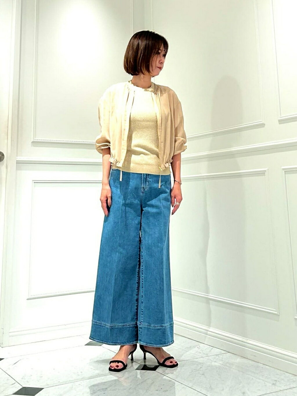 ANAYI | コットンボイルシアーブルゾン | Rakuten Fashion(楽天