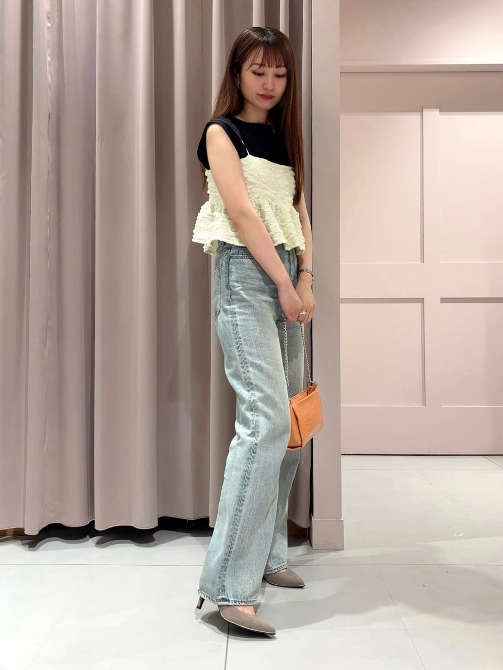 ESPERANZAの【12時間パンプス】約7.5cm 歩きやすくて疲れにくいを使ったコーディネートを紹介します。｜Rakuten Fashion(楽天ファッション／旧楽天ブランドアベニュー)4410188