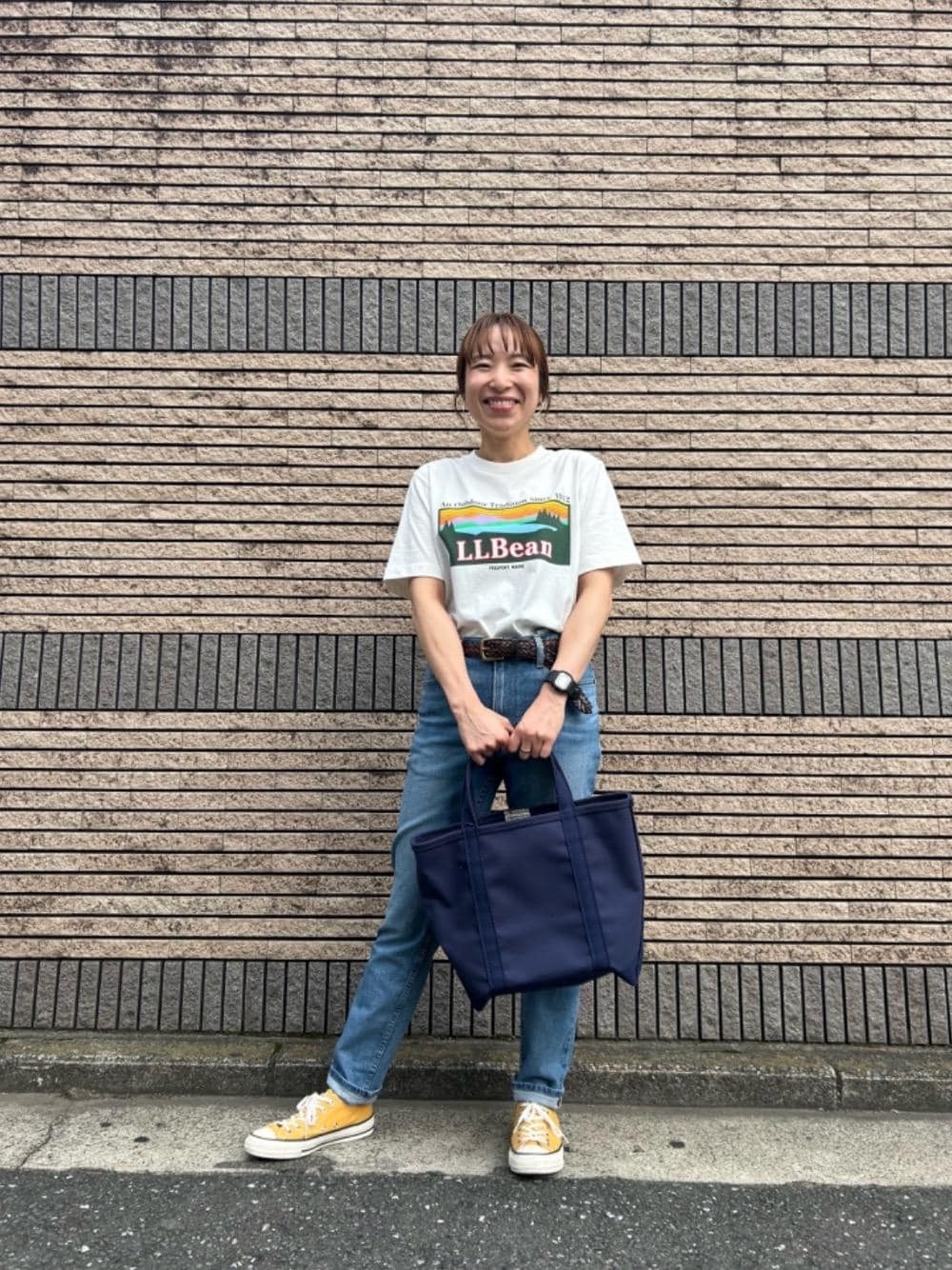 L.L.Beanのソリッド・ボート・アンド・トート ミディアムを使った