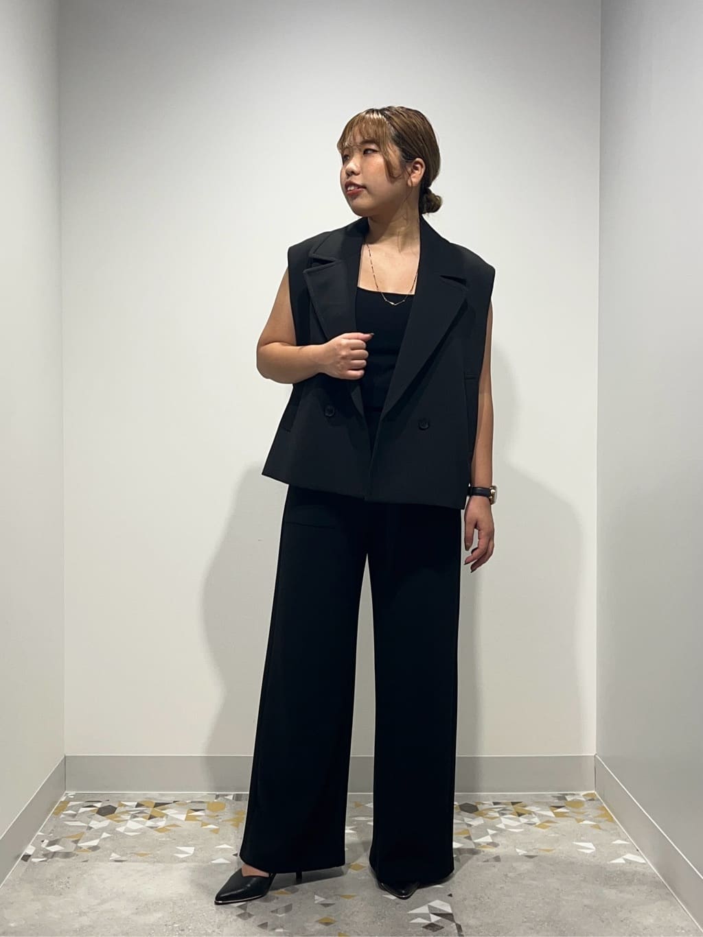 LASUDのダブルストラップカップインキャミソールを使ったコーディネートを紹介します。｜Rakuten Fashion(楽天ファッション／旧楽天ブランドアベニュー)4430285