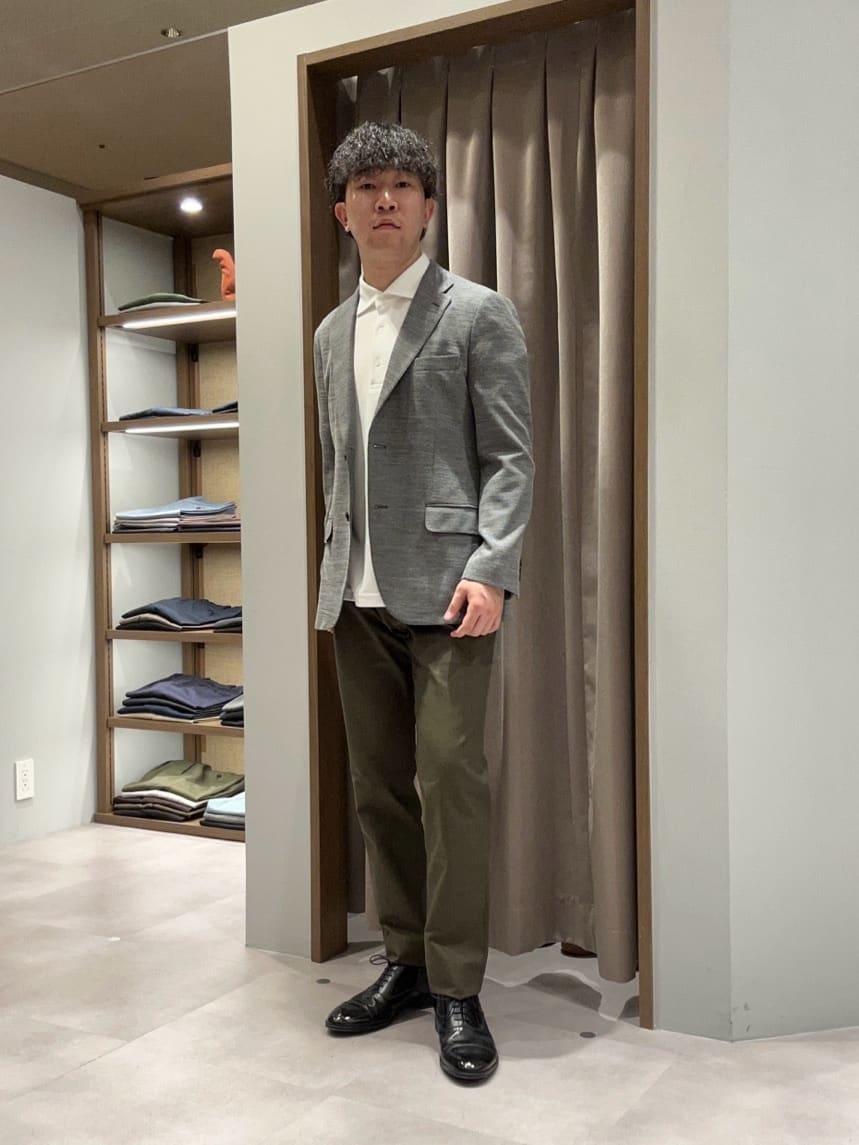 TAKEO KIKUCHIの【全7サイズ*7色展開!】トップマルチヘリンボン パンツを使ったコーディネートを紹介します。｜Rakuten Fashion(楽天ファッション／旧楽天ブランドアベニュー)4438878