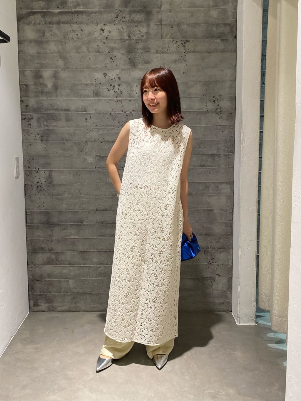 BEAUTY&YOUTH UNITED ARROWSのフロッキーレース レイヤード ワンピース  