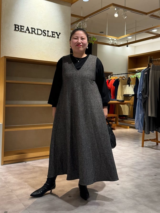 カラーネップジャンパースカート