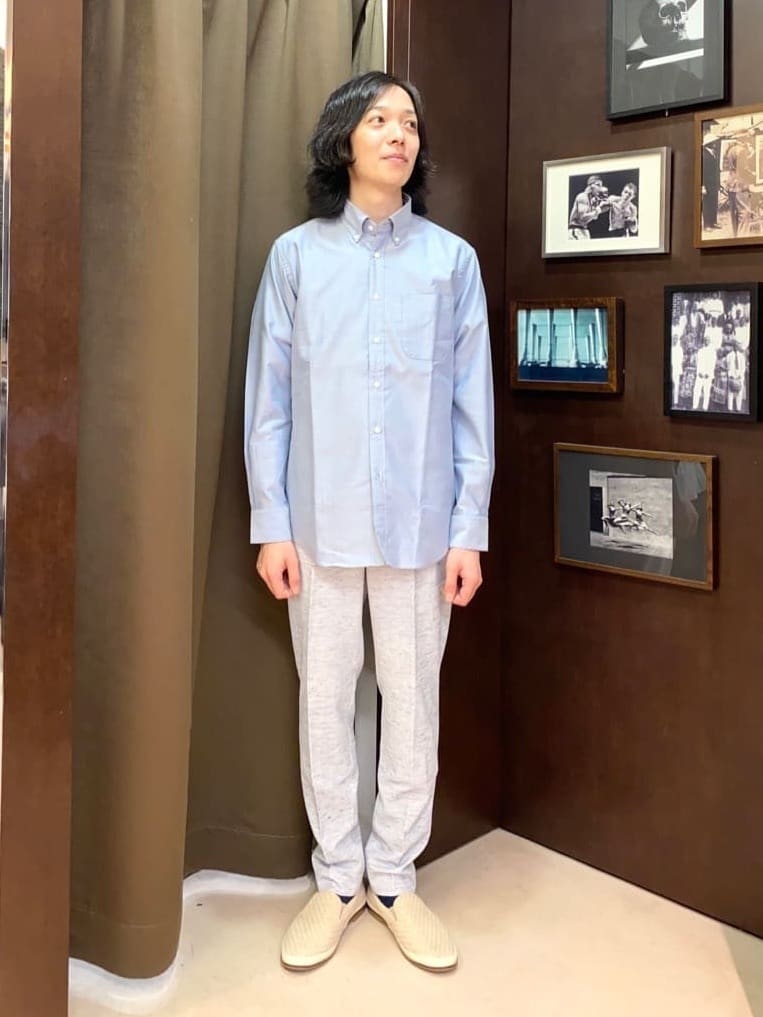 TAKEO KIKUCHIの【尾州織】リネンブレンド メッシュパンツを使ったコーディネートを紹介します。｜Rakuten Fashion(楽天ファッション／旧楽天ブランドアベニュー)4463745