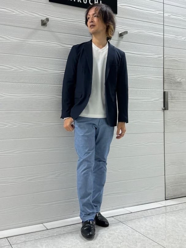 TAKEO KIKUCHIの【Made in JAPAN】播州織 ヘリンボン ストレート パンツを使ったコーディネートを紹介します。｜Rakuten Fashion(楽天ファッション／旧楽天ブランドアベニュー)4471261