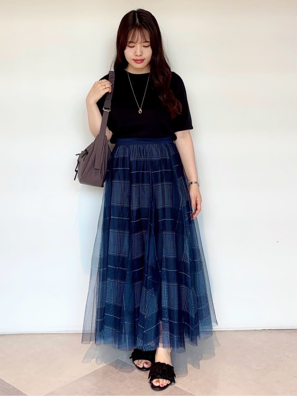 groveのダブルオーバルビジューネックレスを使ったコーディネートを紹介します。｜Rakuten Fashion(楽天ファッション／旧楽天ブランドアベニュー)4472067