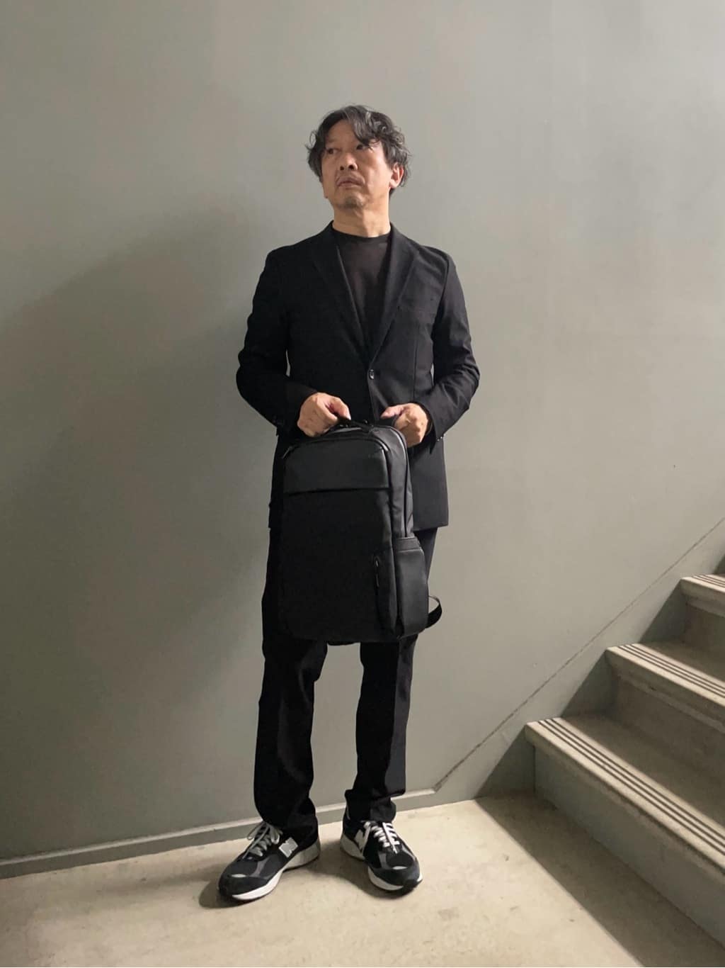 TAKEO KIKUCHIの【抗菌防臭/ジャケット対応】テーラード 長袖Tシャツを使ったコーディネートを紹介します。｜Rakuten Fashion(楽天ファッション／旧楽天ブランドアベニュー)4472254