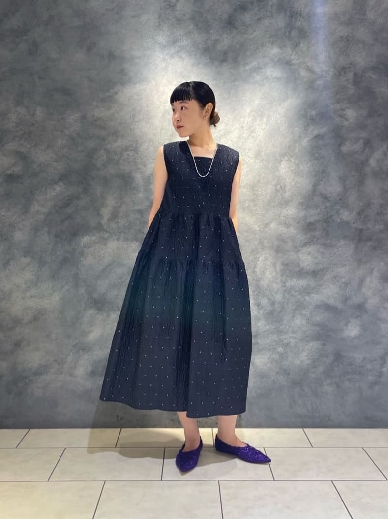 ユナイテッドアローズエアリー ドットジャカード ワンピース