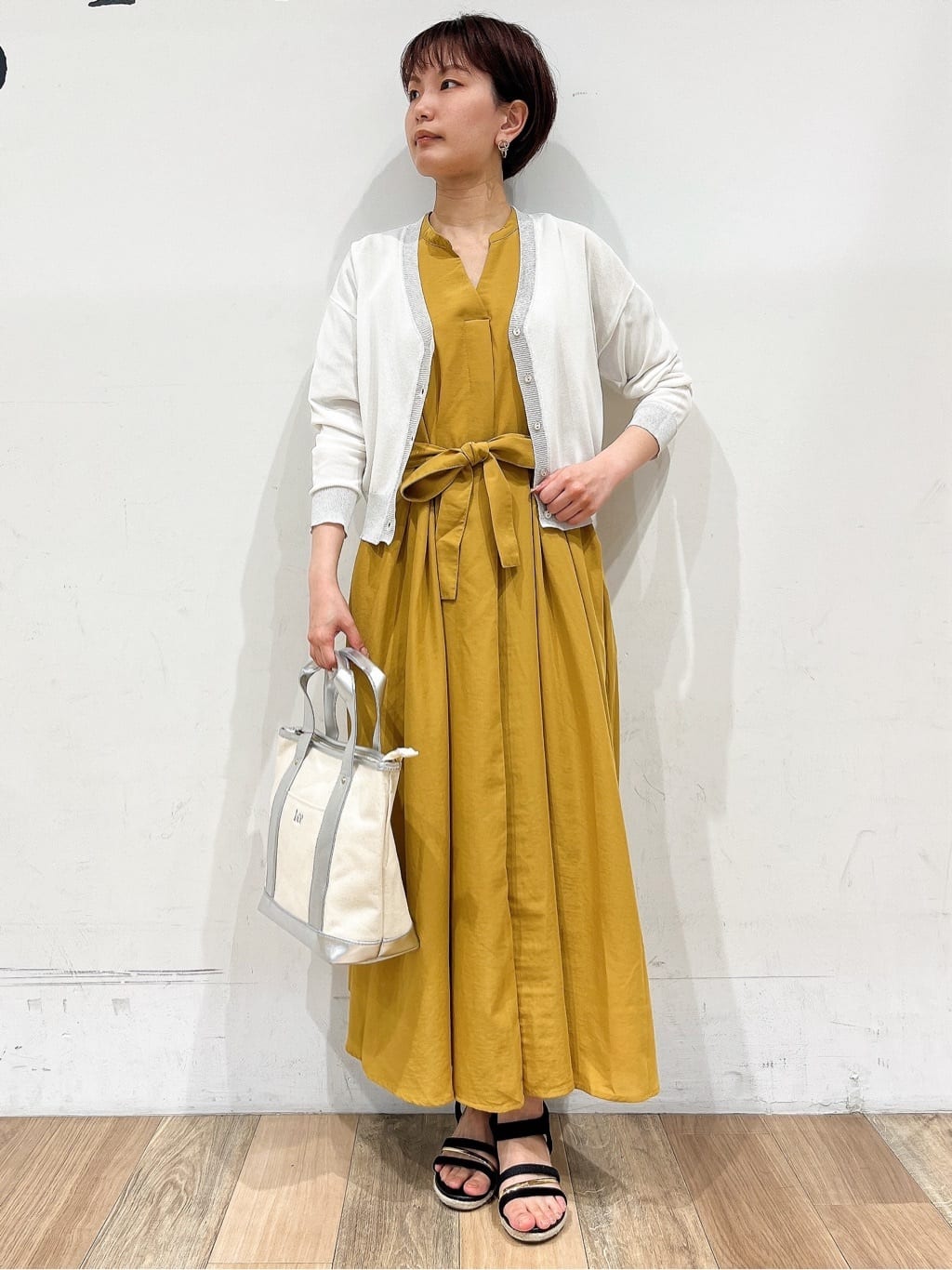 groveの【人間工学】メタルラインワンタッチサンダルを使ったコーディネートを紹介します。｜Rakuten Fashion(楽天ファッション／旧楽天ブランドアベニュー)4479036