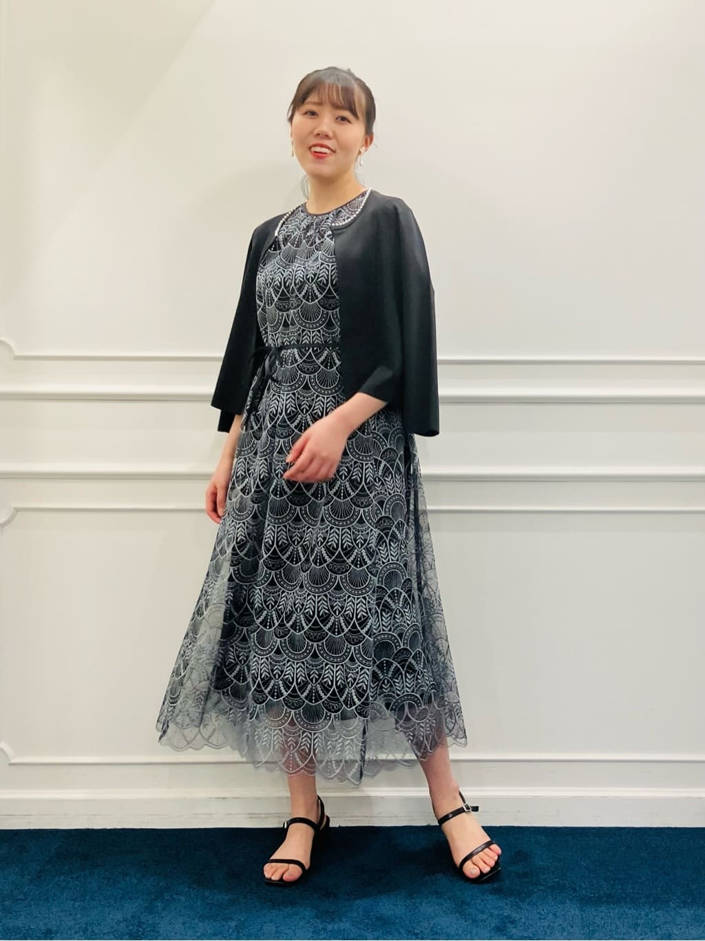 ANAYI | ラメチュールレーステントライン ワンピース | Rakuten