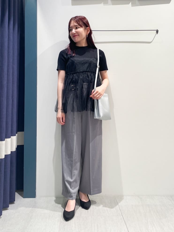 groveのチュールキャミ*リブニットセットを使ったコーディネートを紹介します。｜Rakuten Fashion(楽天ファッション／旧楽天ブランドアベニュー)4503643