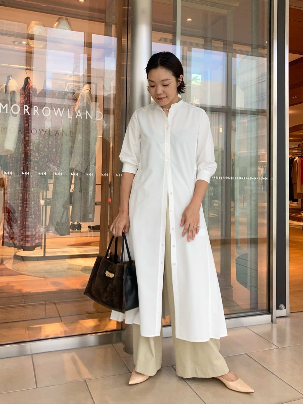 トゥモローランド ボールジィ スパンブロードバックプリーツシャツ