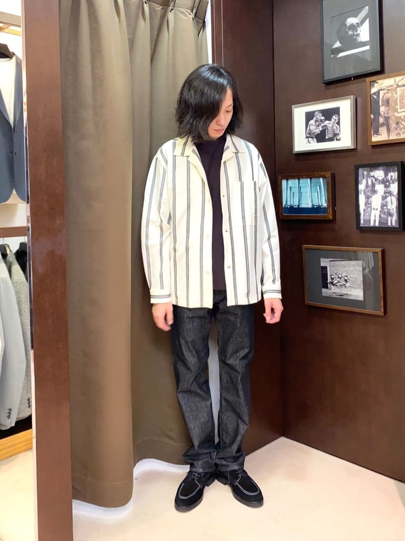 TAKEO KIKUCHIの【モンスターストレッチ】日本製 ワンウォッシュ デニムパンツを使ったコーディネートを紹介します。｜Rakuten Fashion(楽天ファッション／旧楽天ブランドアベニュー)4513205