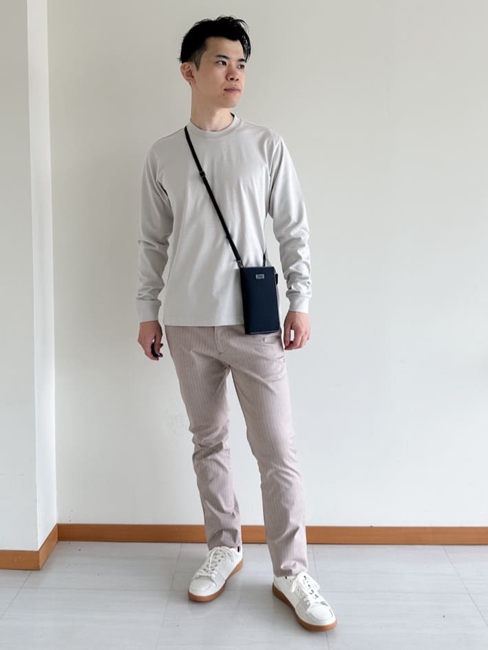 TAKEO KIKUCHIの【抗菌防臭/ジャケット対応】テーラード 長袖Tシャツを使ったコーディネートを紹介します。｜Rakuten Fashion(楽天ファッション／旧楽天ブランドアベニュー)4515305