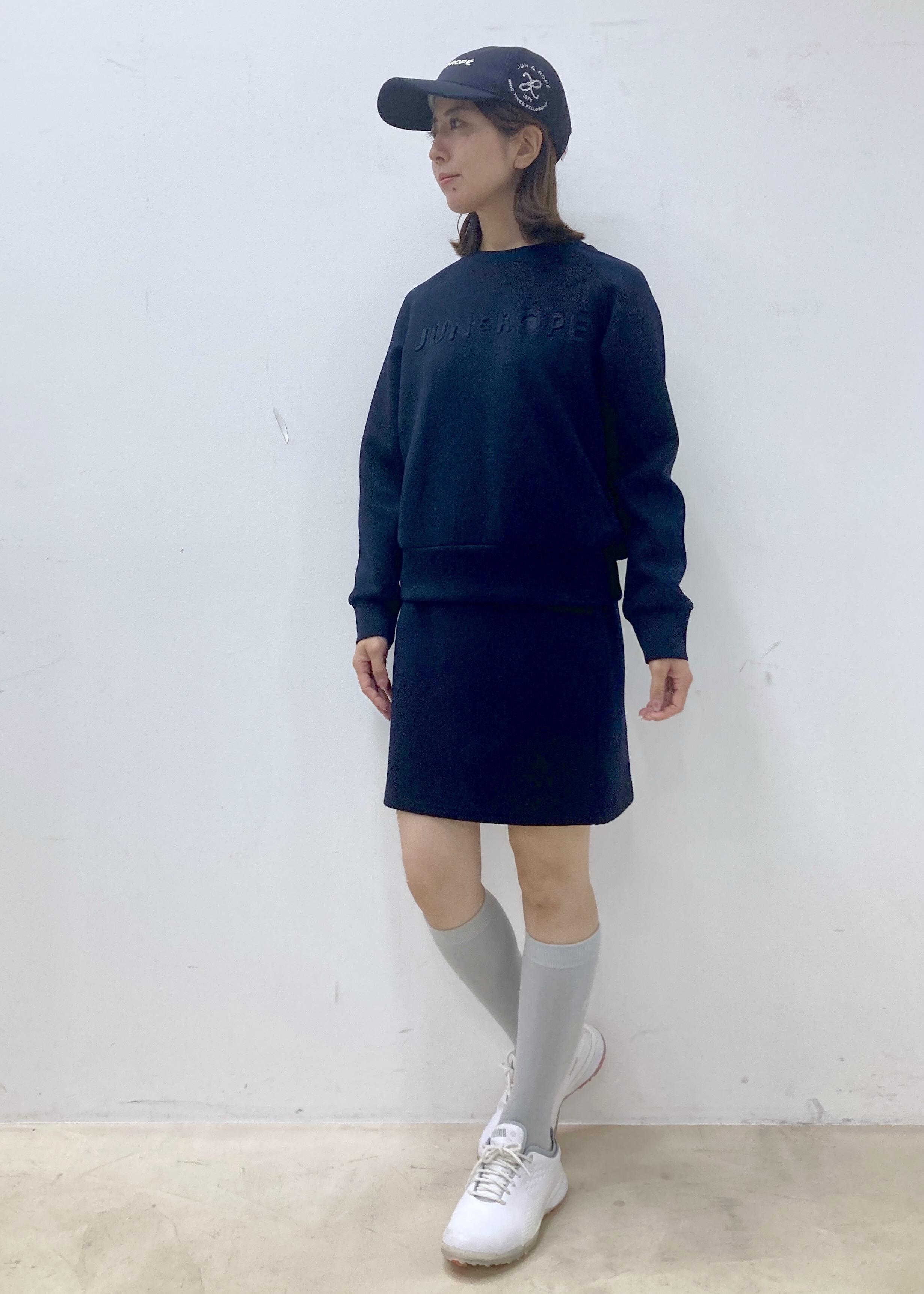 完売品 2025年発売 デサントゴルフ ダンボールニット エンボスロゴ 青 JUN&ROPE' | ダンボールニットエンボスロゴ長袖プルオーバー | Rakuten
