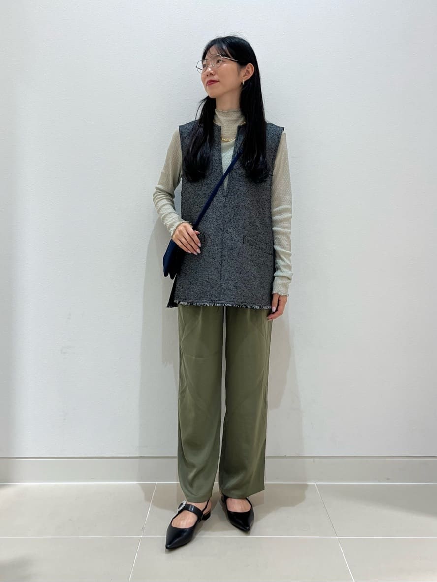 UNITED ARROWS LTD. OUTLETのサテン イージーワイドパンツ <A