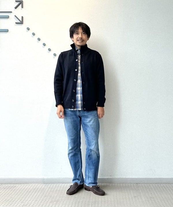BEAMS MENのZANONE / CHIOTO 5ゲージ スタンドカラー