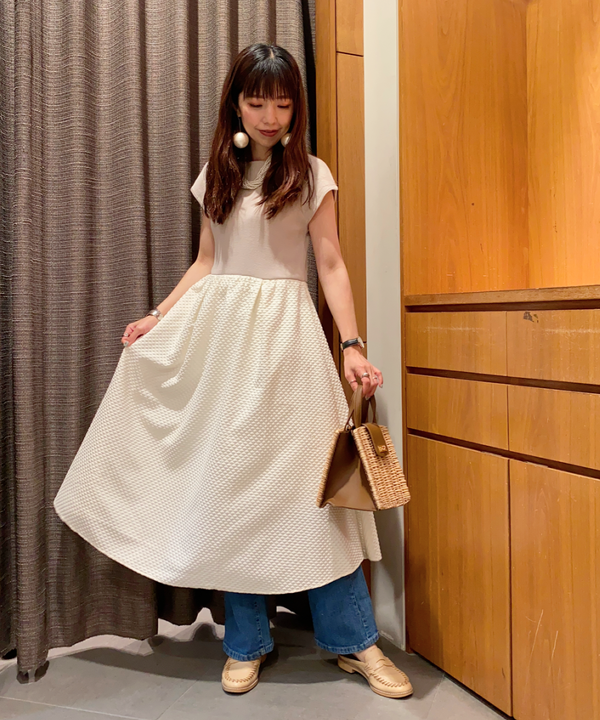 BEAMS HEARTのRay BEAMS / 柳 編み かごバッグを使ったコーディネートを紹介します。｜Rakuten Fashion(楽天ファッション／旧楽天ブランドアベニュー)4538131