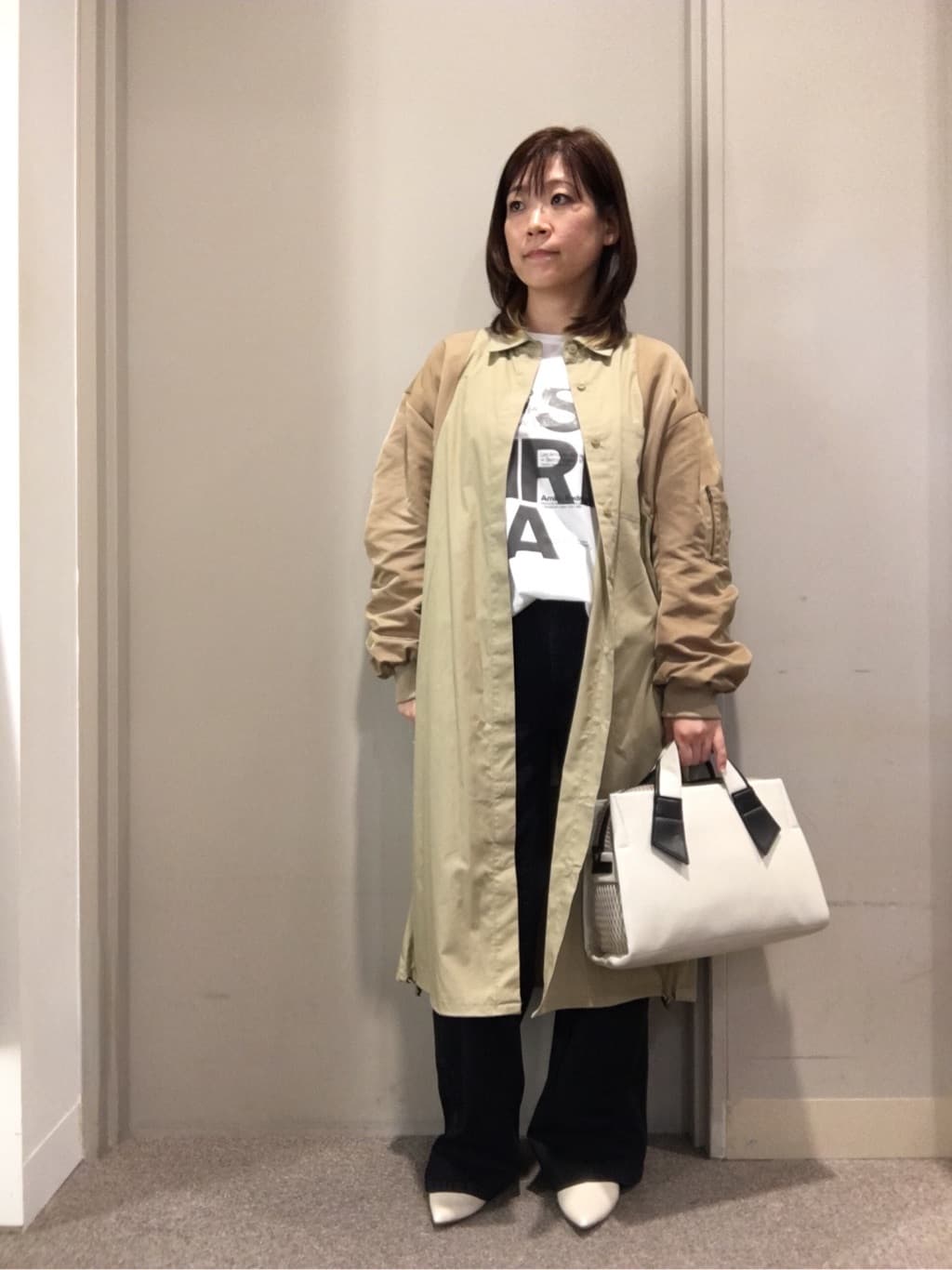 LASUDのメッシュドッキングスクエアバッグを使ったコーディネートを紹介します。｜Rakuten Fashion(楽天ファッション／旧楽天ブランドアベニュー)4553650