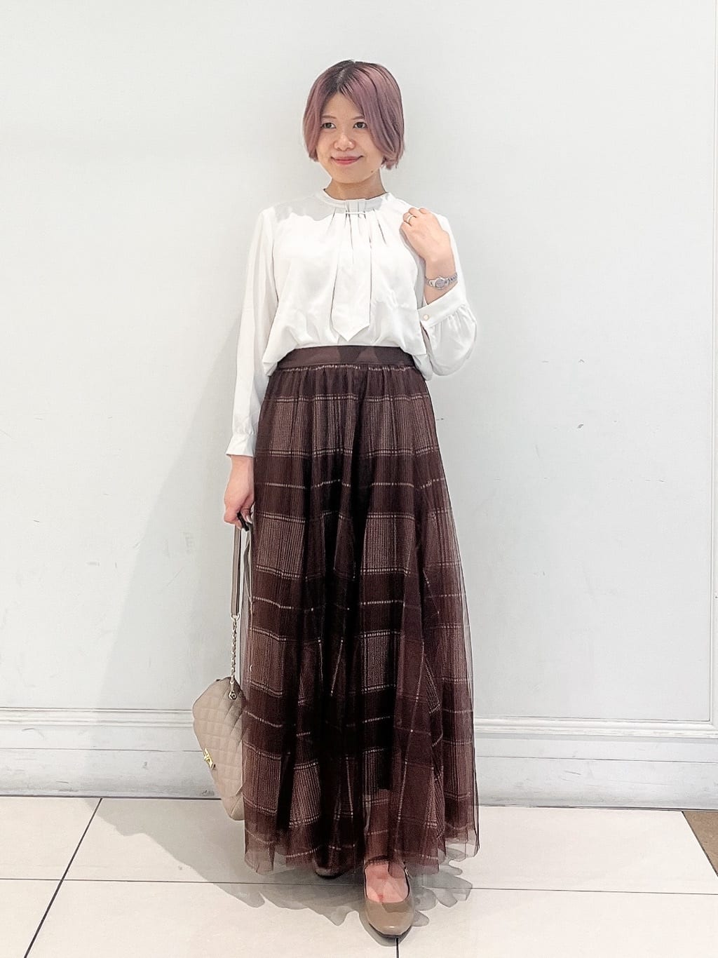 groveのキルトチェーンショルダーを使ったコーディネートを紹介します。｜Rakuten Fashion(楽天ファッション／旧楽天ブランドアベニュー)4556002