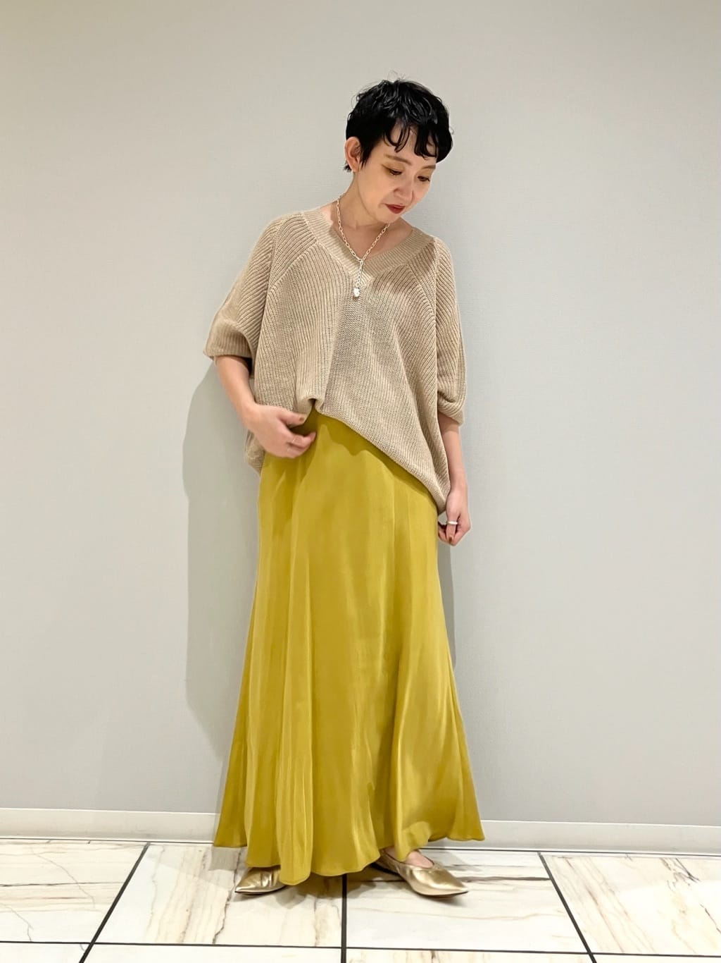 1er Arrondissementの【新色登場】キュプラフィブリルマーメイドスカートを使ったコーディネートを紹介します。｜Rakuten Fashion(楽天ファッション／旧楽天ブランドアベニュー)4556519