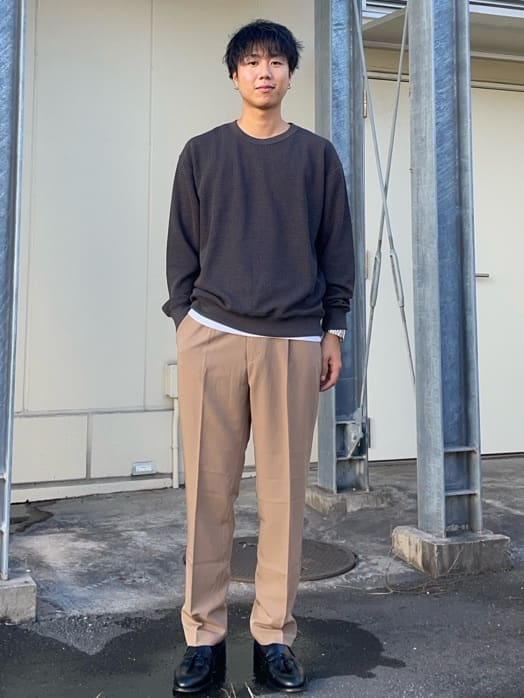 NANO universeのALWAYS EASY ワンタックスラックスを使ったコーディネートを紹介します。｜Rakuten Fashion(楽天ファッション／旧楽天ブランドアベニュー)4565511