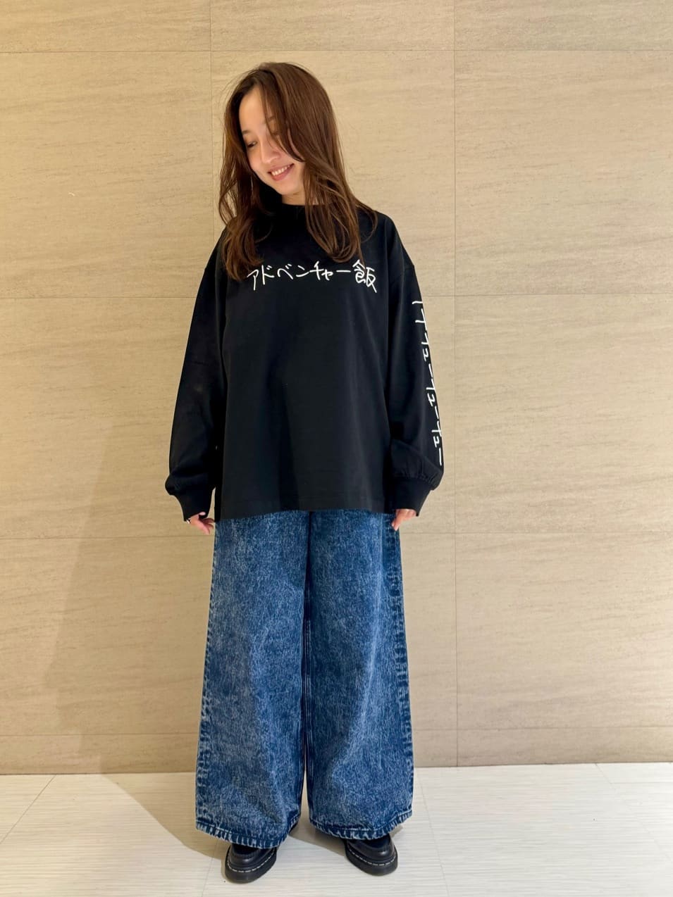 tk.TAKEO KIKUCHIのKen Kagami*tk.TAKEO KIKUCHI アドベンチャー飯ロングリーブTシャツを使ったコーディネートを紹介します。｜Rakuten Fashion(楽天ファッション／旧楽天ブランドアベニュー)4577519