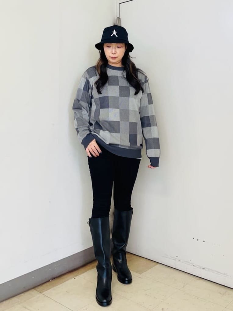 TAKEO KIKUCHIのチェック柄 プルオーバー ニットを使ったコーディネートを紹介します。｜Rakuten Fashion(楽天ファッション／旧楽天ブランドアベニュー)4580658