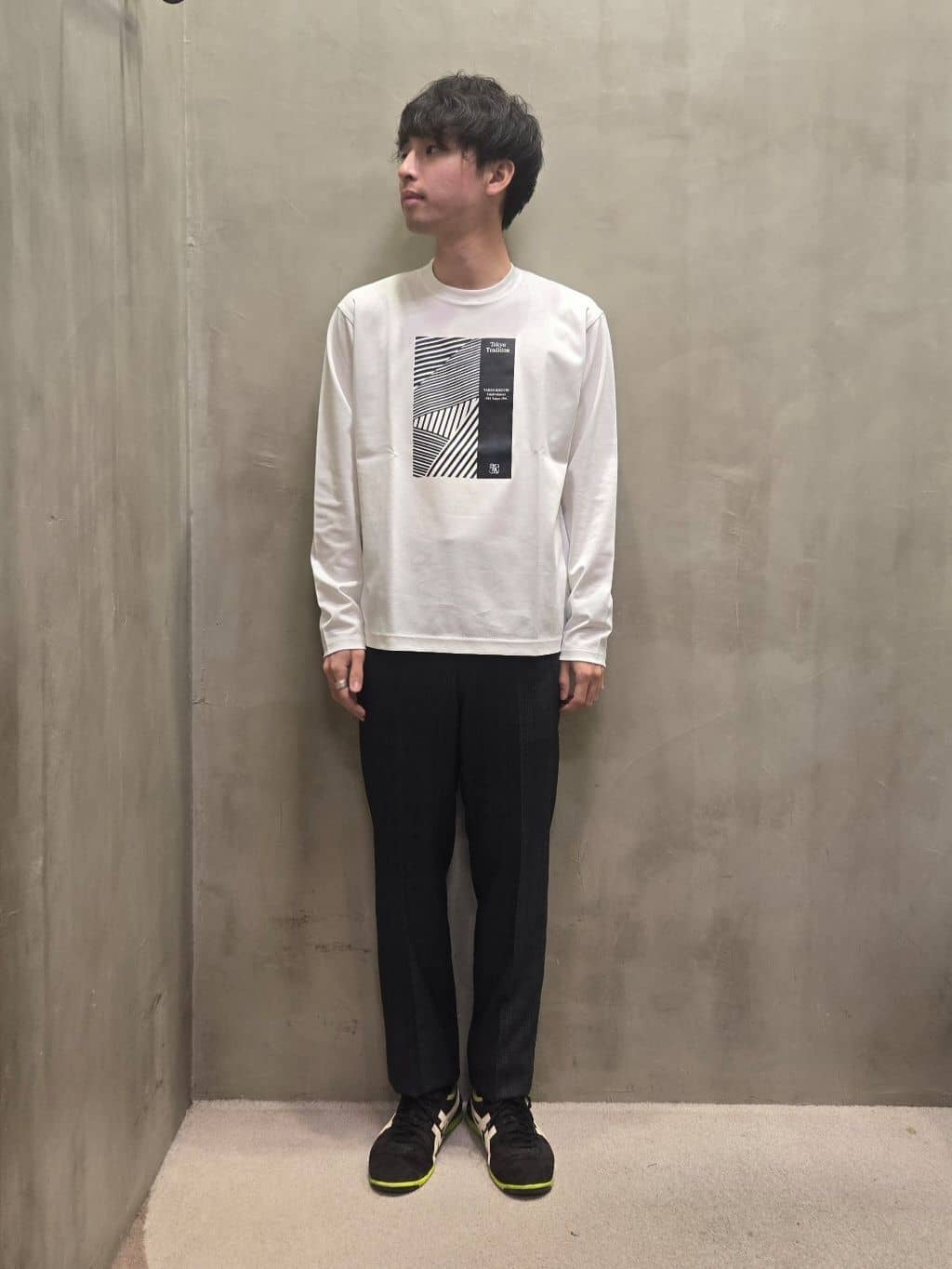 TAKEO KIKUCHIのストレッチ グレンチェック パンツを使ったコーディネートを紹介します。｜Rakuten Fashion(楽天ファッション／旧楽天ブランドアベニュー)4581689