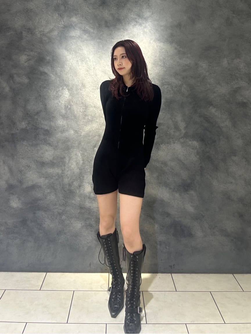 SLYのFRONT ZIP MOLE YARN ロンパースを使ったコーディネート
