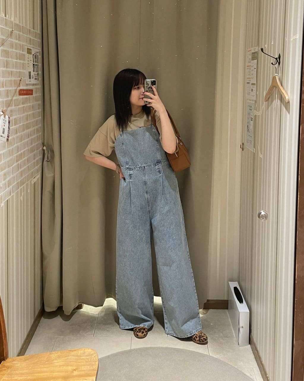 新品【DISCOAT】USコットンデニムベアサロペットLサイズ