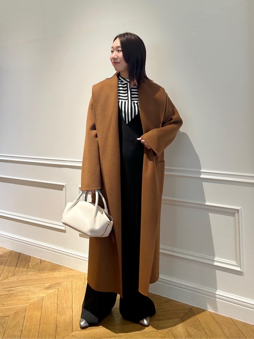 allureville | カシミヤ混リバービックショールコート | Rakuten