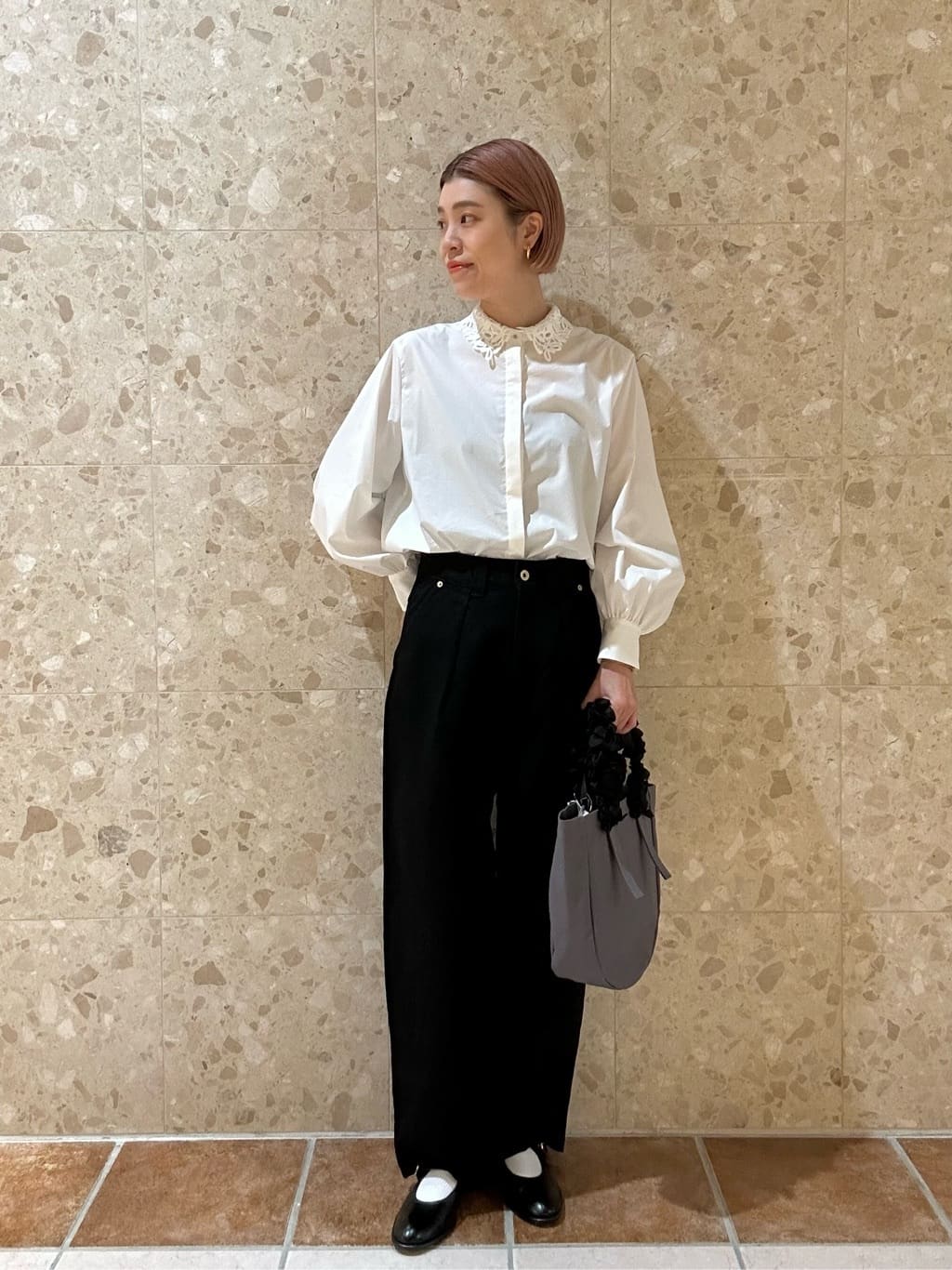 unitedarrows アローズレディ レースカラー 2WAYブラウス