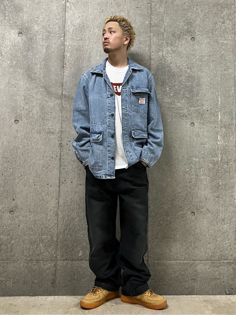 Levi'sの568(TM) ルーズストレート ダブルニー ブラックを使った