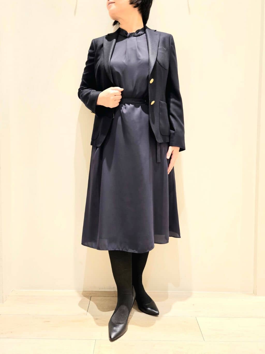 NEWYORKERのウールファインカルゼ 2釦シングルブレザーを使ったコーディネートを紹介します。｜Rakuten Fashion(楽天ファッション／旧楽天ブランドアベニュー)4595822