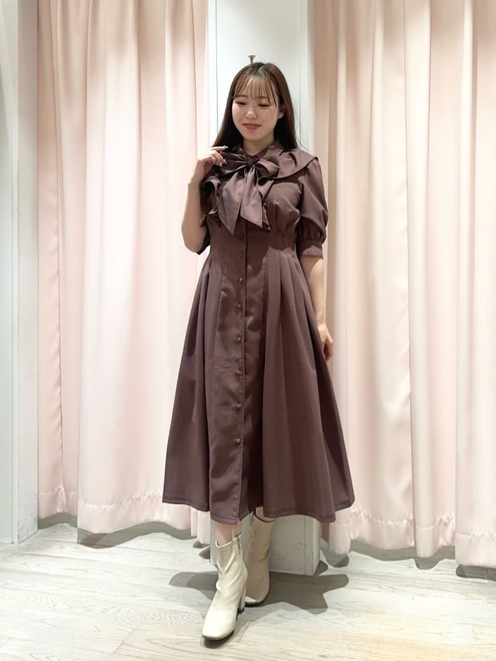 WILLSELECTION | タックウエストフリルシャツワンピース | Rakuten