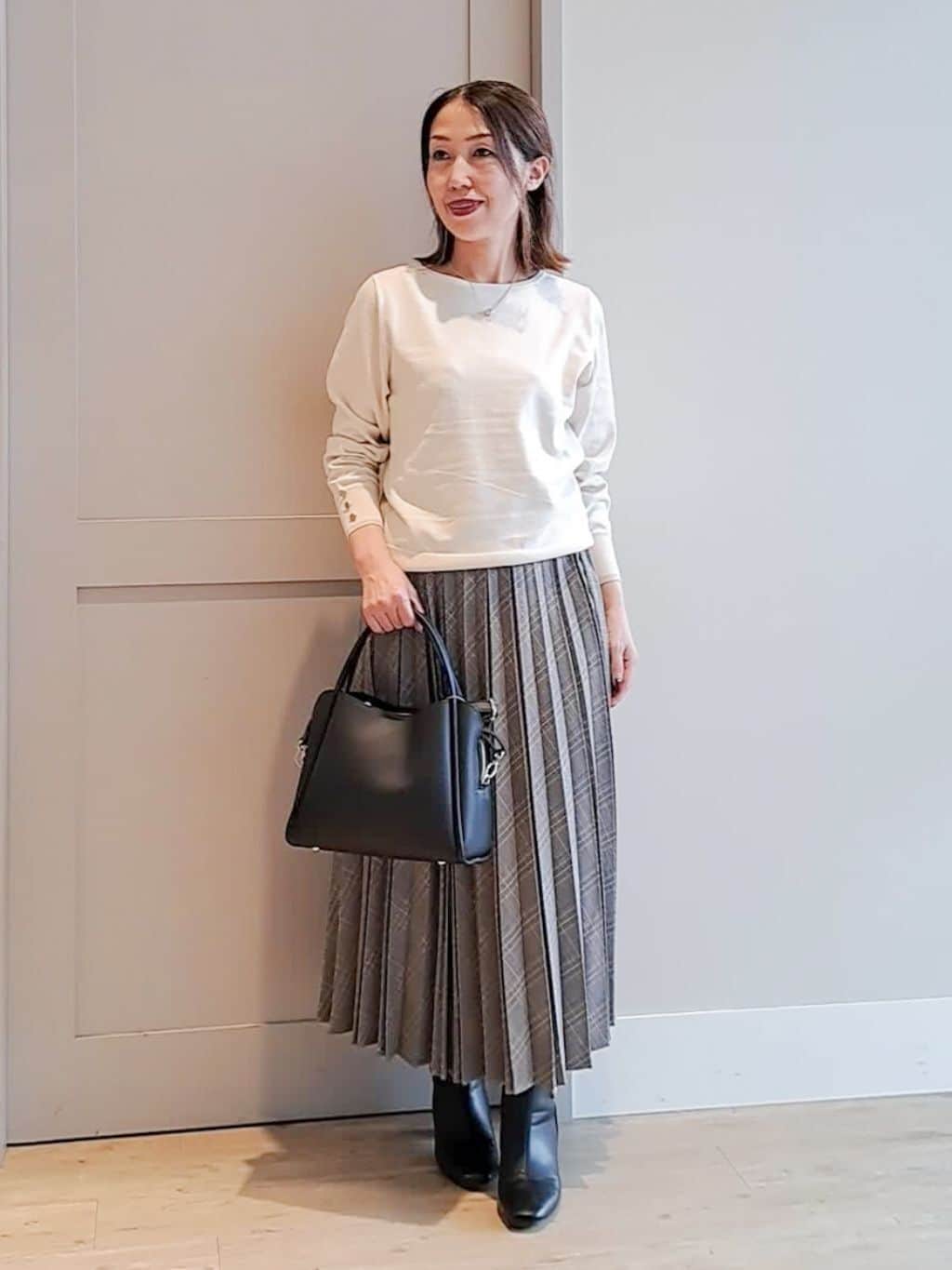 groveのロングチェーンイヤカフ【2WAY】を使ったコーディネートを紹介します。｜Rakuten Fashion(楽天ファッション／旧楽天ブランドアベニュー)4598182